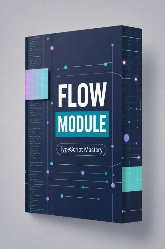 Box labeled 'Flow Module: TypeScript Mastery' on a gray background