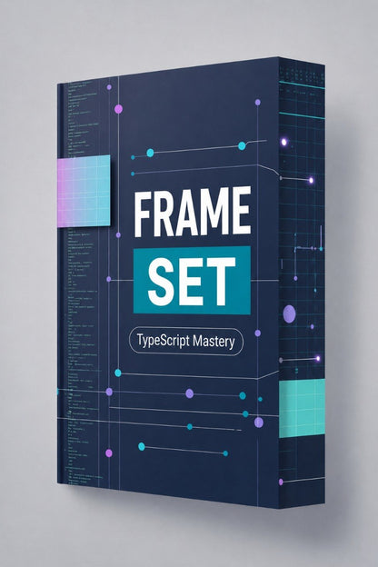 Box labeled 'Frame Set TypeScript Mastery' on a gray background