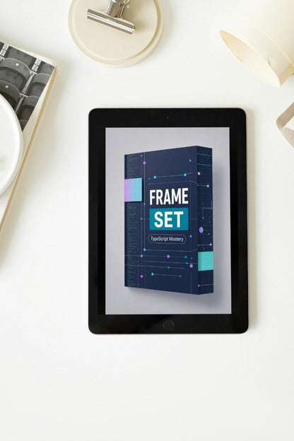 Digital frame set on a tablet screen with a white background
