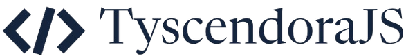 Logo of TyscendoraJS with text and symbols