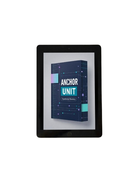 Digital tablet displaying an 'Anchor Unit' graphic on a white background