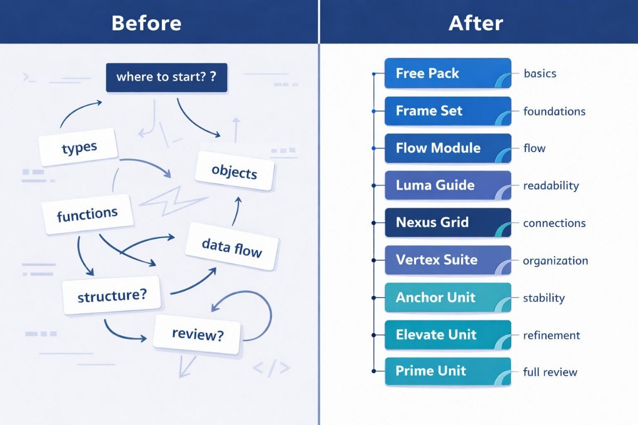 Comparison chart titled 'Before' and 'After' with text and icons on a blue background