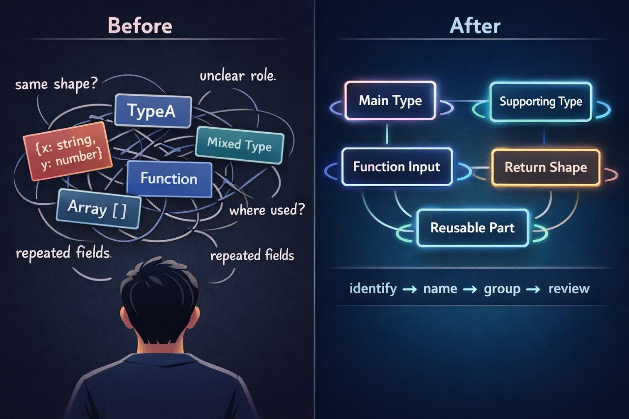Diagram showing a before and after comparison of code structure optimization.